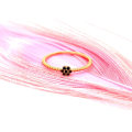 New Arrival Fashion Jewelry 925 Silver Gold Plating Flower Design Ring